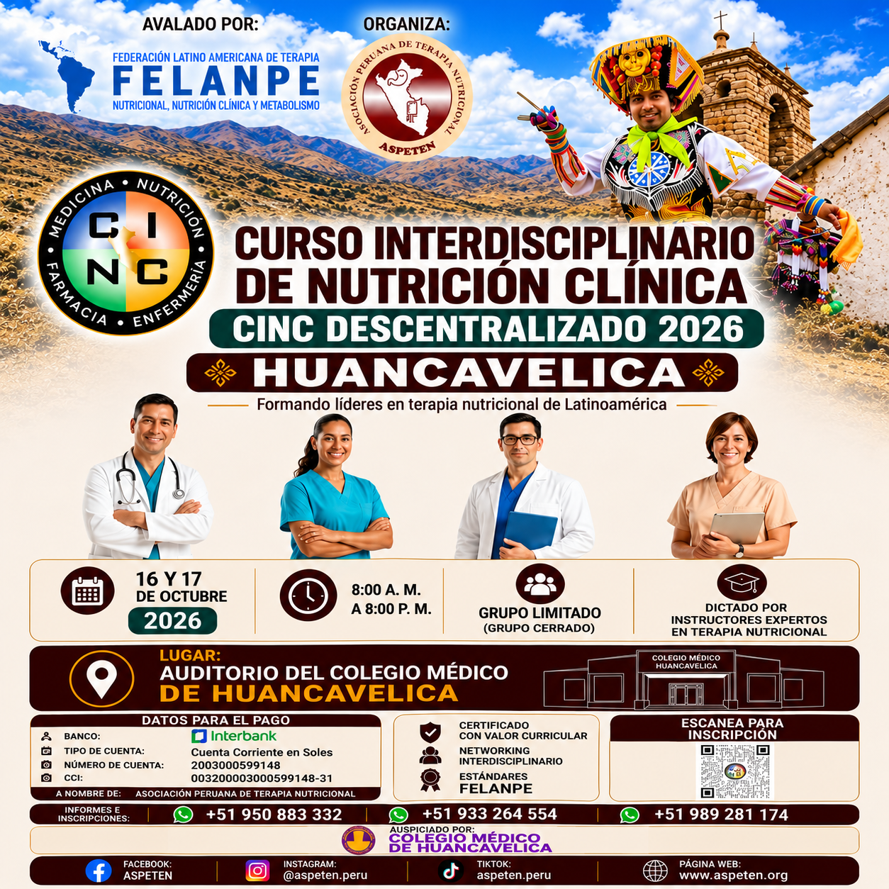 Curso CINC Descentralizado Huancavelica 2026