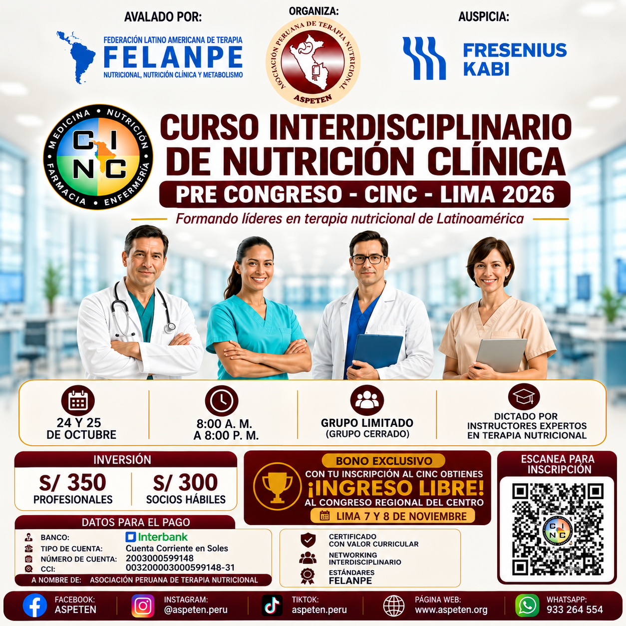 Curso CINC Pre Congreso Lima 2026